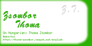zsombor thoma business card